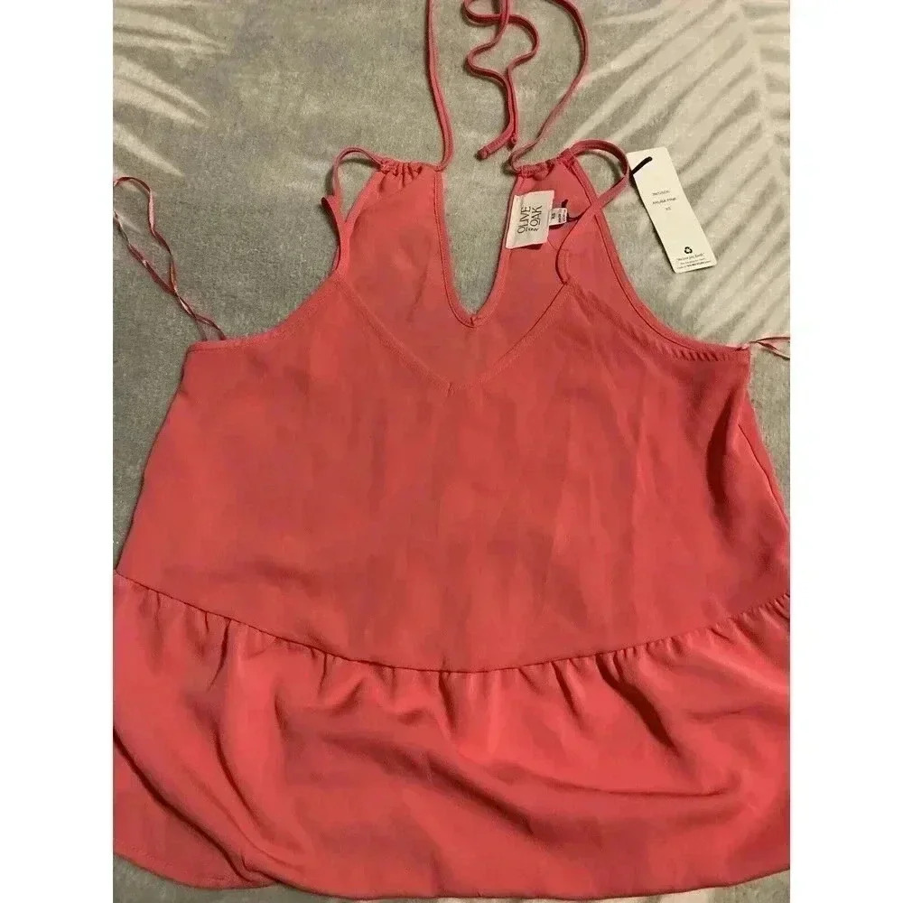 NWT Olive & Oak‎ XS Aruba Pink Tank